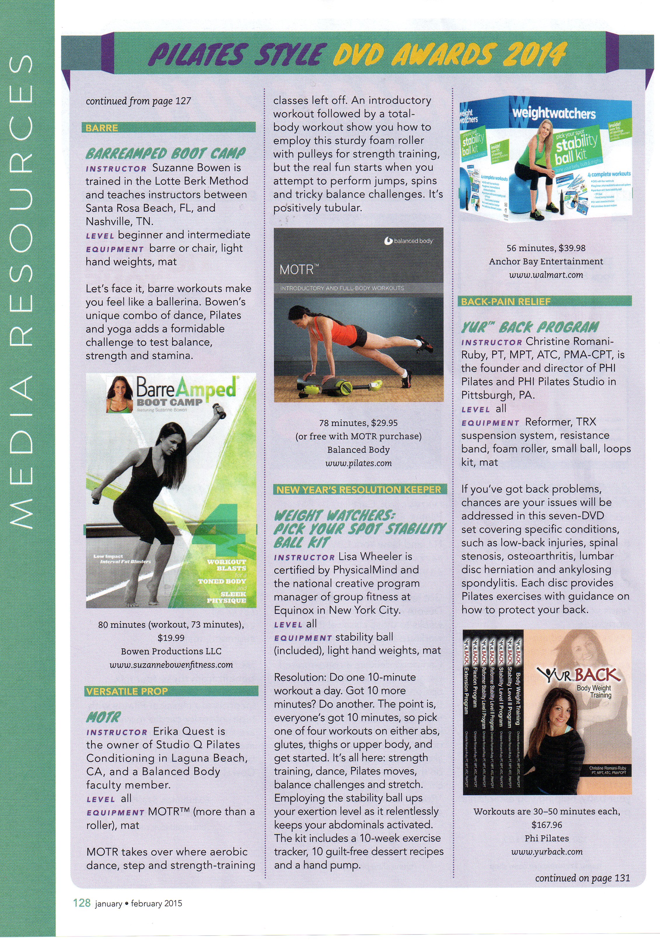 BarreAmped featured in Pilates Style 