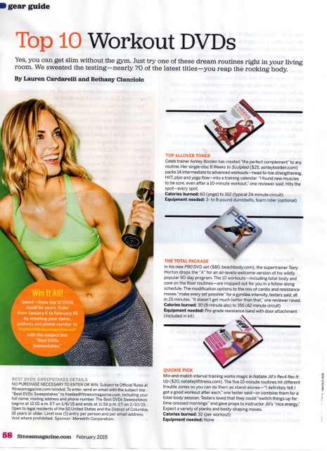 BarreAmped featured in Fitness Magazine