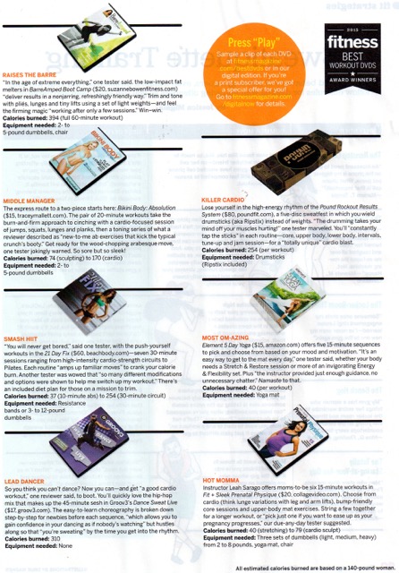 BarreAmped featured in Fitness Magazine