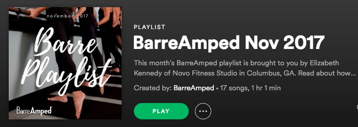BarreAmped Playlist of the Month