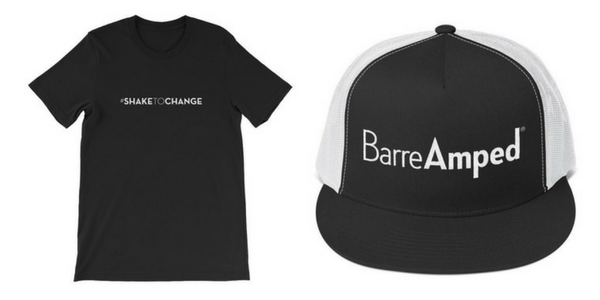 BarreAmped T-shirt + trucker hat