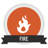 Certified in BarreAmped® Fire badge