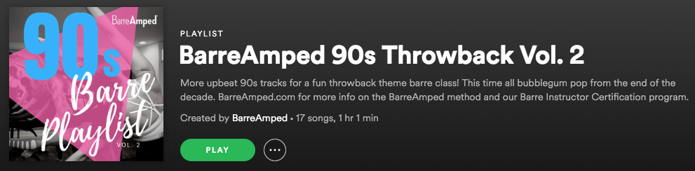 BarreAmped 90s Bubblegum Pop Playlist