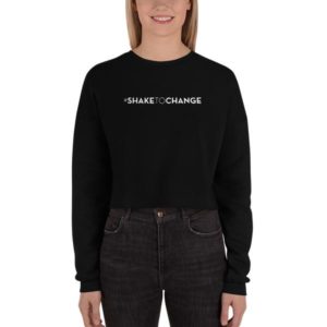 BarreAmped® #shaketochange Crop Sweatshirt