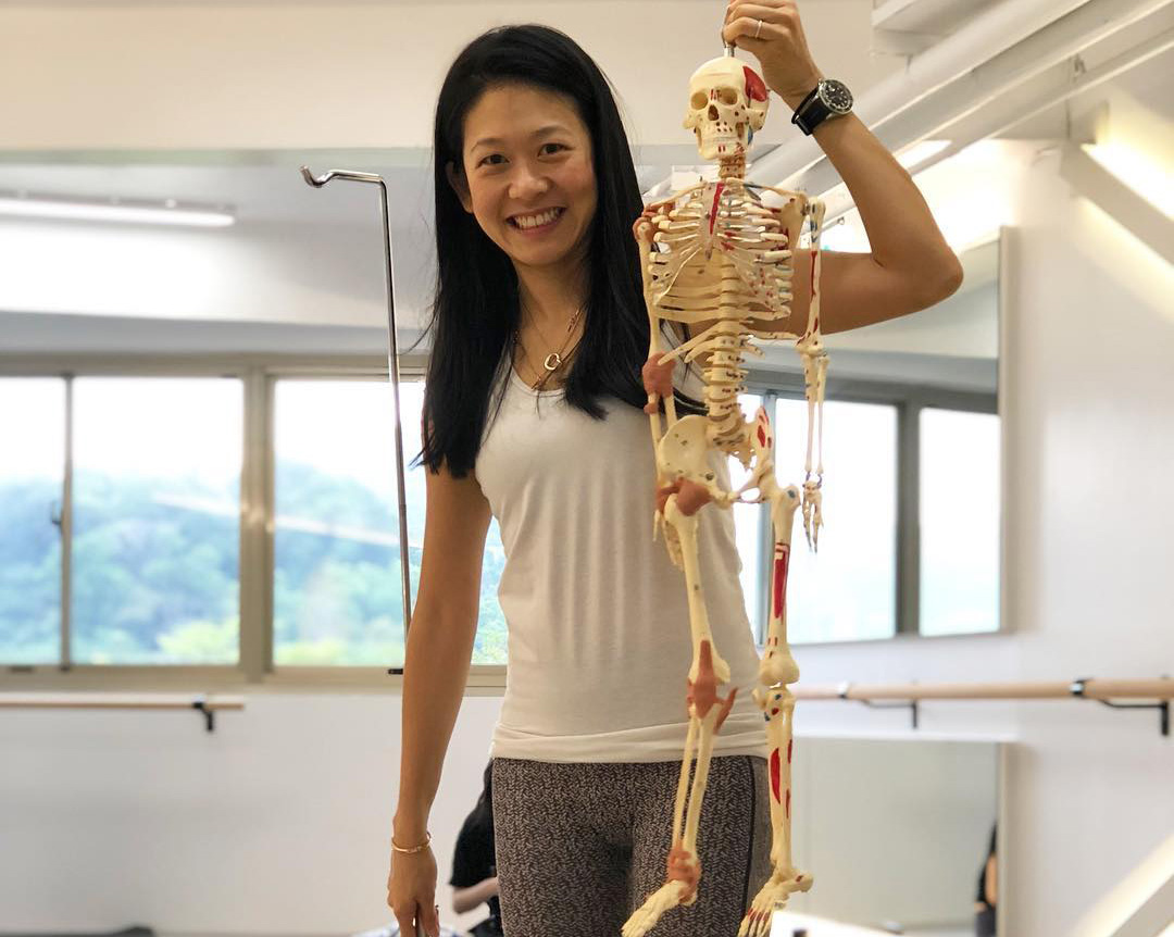 Karen - Master Trainer - with mini skeleton