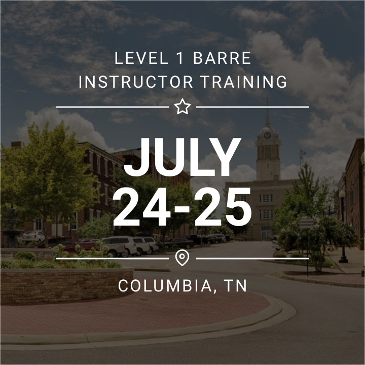 Level 1 Barre Instructor Training