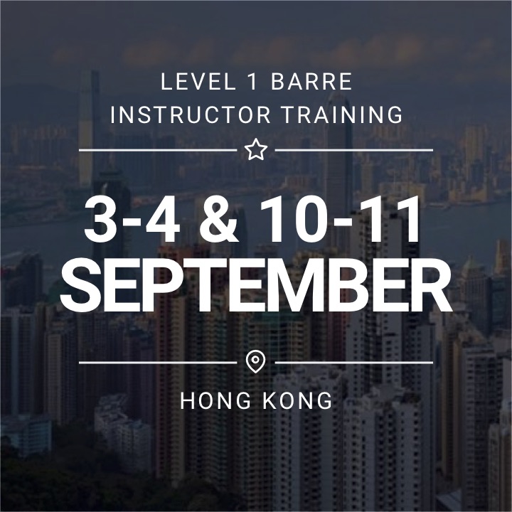 BarreAmped Level 1 Training Hong Kong