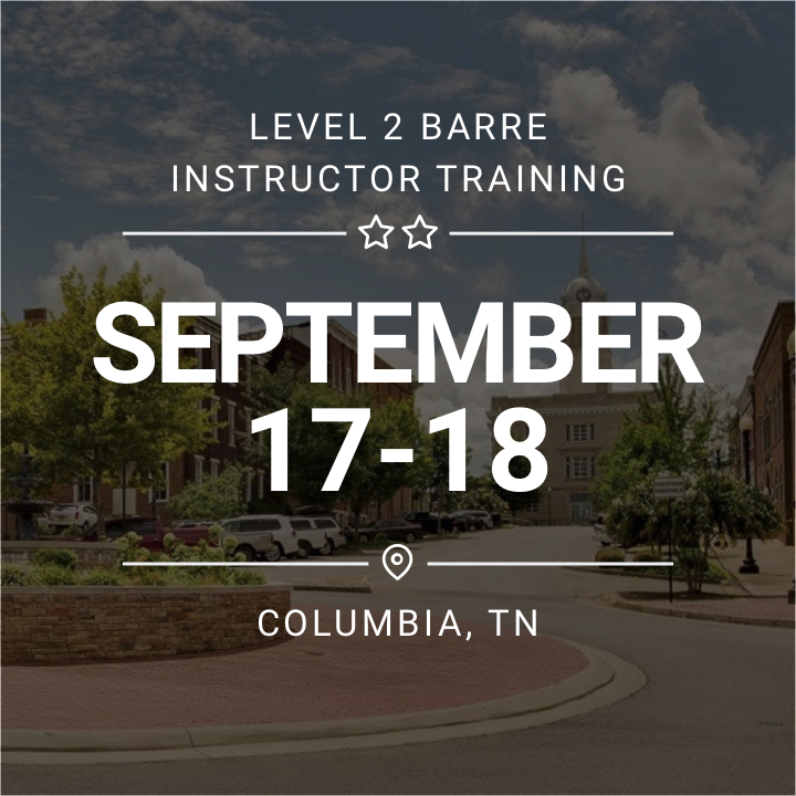 Level 2 Barre Instructor Training - Virtual