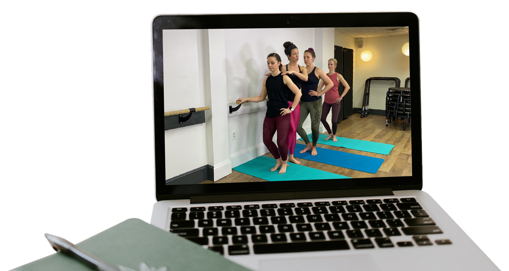 Self-paced, online barre training