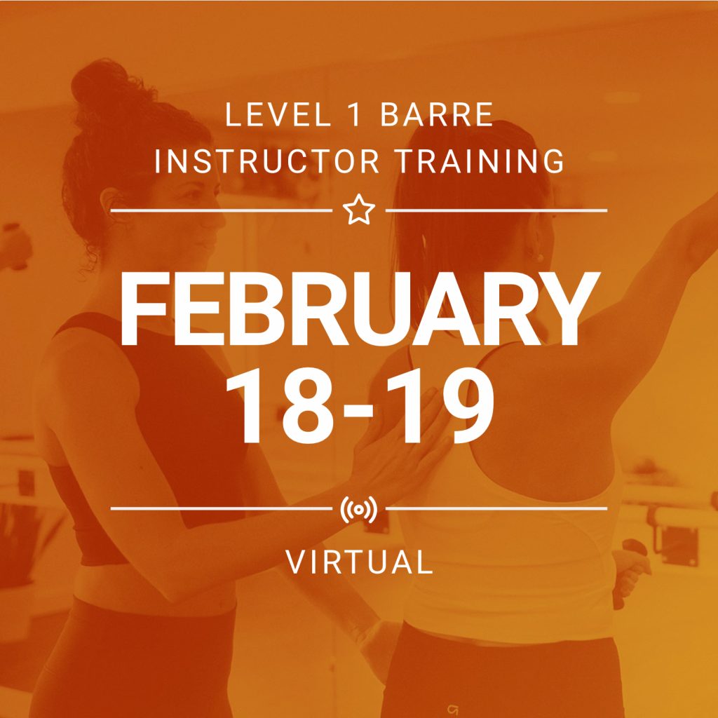 Level 1 {Virtual} BarreAmped Training - February 18-19