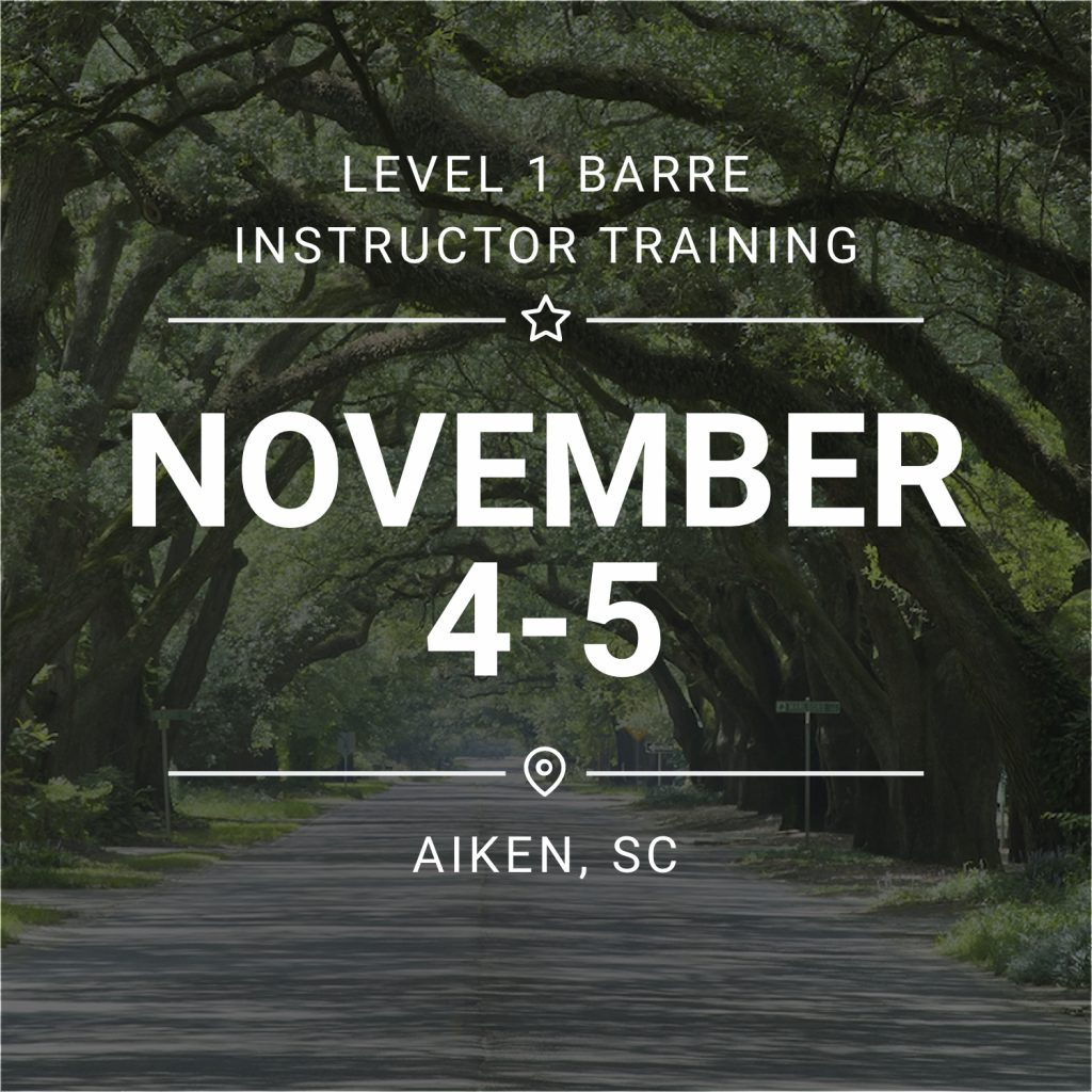 Level 1 BarreAmped Training - November 4-5, 2023